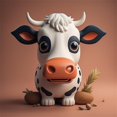 thumbnail image 3 of Christmas Cow Ornaments Hanging Cow Decorations Cute Christmas Tree Ornaments for Home Office Party, 3 of 6