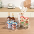 thumbnail image 3 of Novelinks 4 Pack Plastic Storage Bins Utility Storage Organizer Bin Clear Pantry Organization Cabinet Storage Containers,Small, 3 of 10