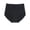 Black, variant on Seamless High Waisted Underwear for Women Cheeky Underwear Wave Edge No Show Bikini Panties Ribbed Panties