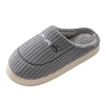 thumbnail image 4 of Women's Men's Platform Slippers Comfy Warm Fuzzy Memory Foam House Shoes Indoor Outdoor Cloud Pillow Home Slip on, 4 of 6