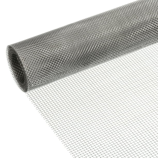 Malla de alambre tejida de acero inoxidable 304, malla de ventilación, 15.7" x 10 pies (40 cm x 3.1 m) agujero de 0.6 mm 5 malla