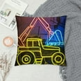 thumbnail image 2 of Neon Sign Construction Excavator Vehicles LED Neon Light USB Powered Acrylic Wall Decor for Kids Bedroom Boys Room Playroom, 2 of 5