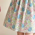 thumbnail image 4 of Ulanda Little Girls Cotton Casual Dress Cartoon Appliques Jersey Summer Dresses Short Sleeved Clothing (Light Purple, 3-4 Years), 4 of 5
