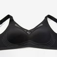 thumbnail image 4 of ATOYSOY Everyday Bra Wirefree Breathable Push Up Underwear Solid Color Smoothing Comfort Bra Fitness Workout Support Full Coverage Bra Seamless Black, 4 of 7