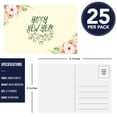 thumbnail image 6 of Happy New Year Postcards, Holiday Greeting Cards, Cute design on one side and Blank on the other side, Invitations Complimentary for Gifts & Presents | Thick, Durable Cardstock | 4 x 6" | 25 per Pack, 6 of 6