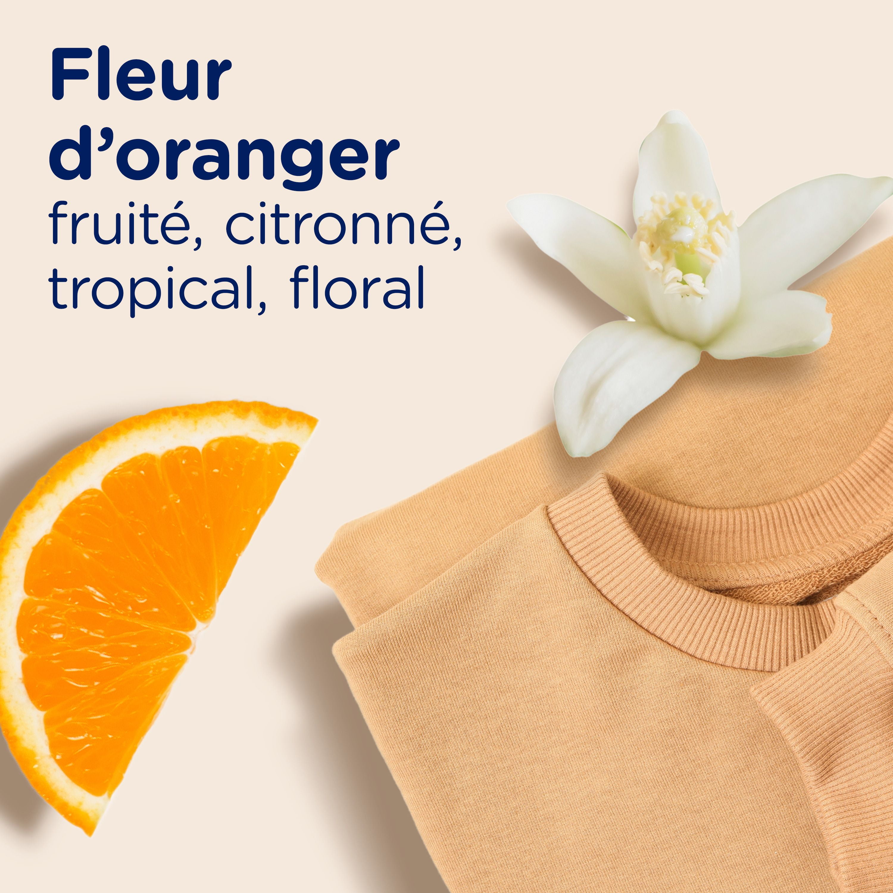 Downy Light Laundry Scent Booster Beads, Orange Blossom Scent, In-wash fabric beads designed to be gentle with a light boost of scent, No Heavy Perfumes