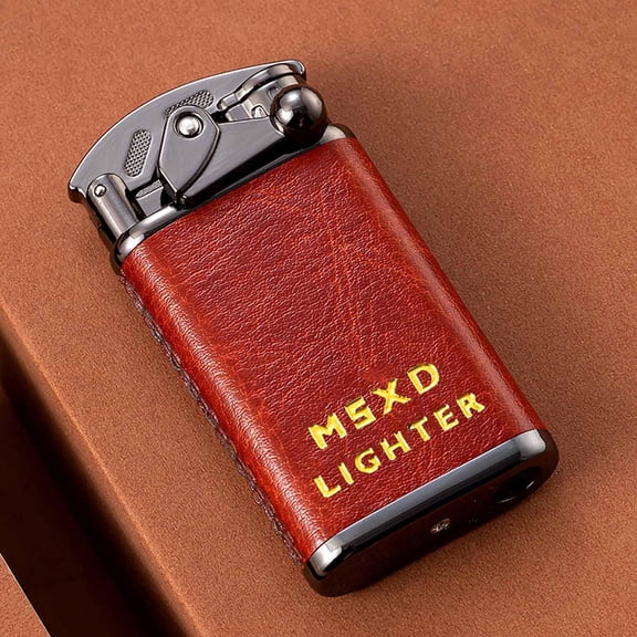 Windproof Rocker Arm Lighter, Direct Injection Butane Lighter, High Grade Metal Lighter, Refillable Flame Lighter, Portable Men’s Gift Lighter, Outdoor Camping Ignition Tool