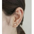 thumbnail image 5 of Xukmct 6 Pairs 316L Stainless Steel Earrings Stud Earrings Set 3-8mm Round Cubic Zirconia Earrings Stud for Women Men, Rose Gold, 5 of 6