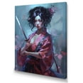 thumbnail image 2 of DESIGN ART Designart "Samurai Cyberpunk Chick I" Japon Woman  Wall Decor 30 in. wide x 40 in. high, 2 of 5