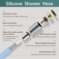 thumbnail image 2 of Silicone Explosion Proof Anti Winding Showerhead Hose,Used In Showerheads Spray Flexible RV Shower Hoses Replacement, 2 of 6