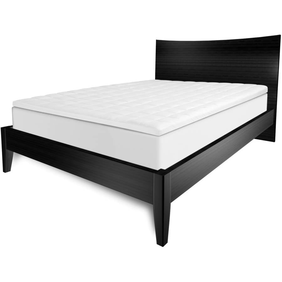 Sleep Innovations 4" Dual Layer Memory Foam Mattress Topper, Queen