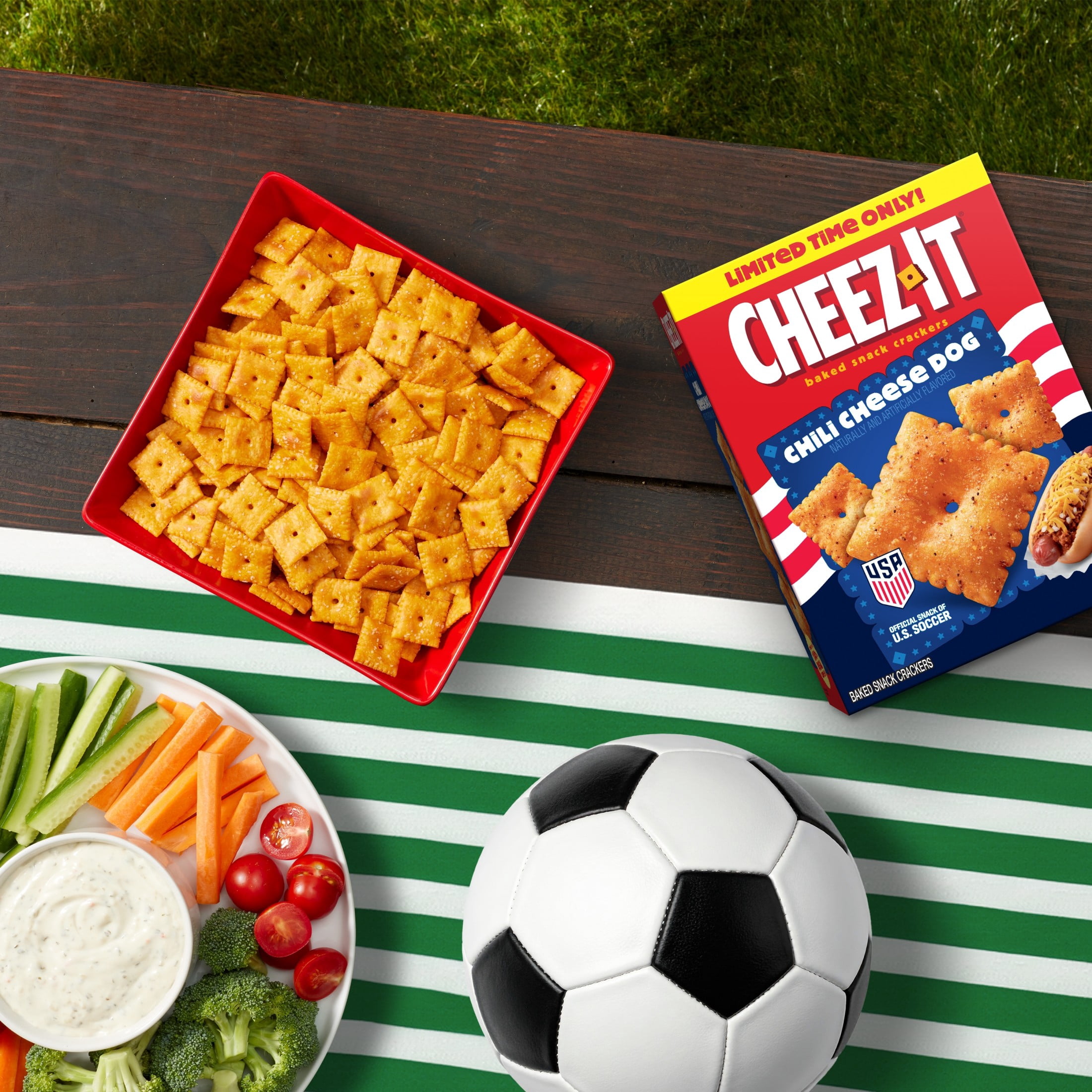 Cheez-It Chili Cheese Dog Baked Snack Crackers, Limited Edition, 12.4 oz