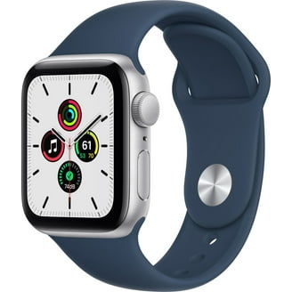 Apple Watch SE GPS + Celular, 40mm Plateado, Correa Deportiva Azul