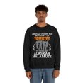 thumbnail image 4 of Push You In Front of Zombies save Alaskan Malamute Unisex Sweatshirt S-2XL, 4 of 9