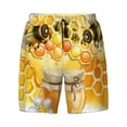 thumbnail image 5 of Rocae Honey Bee for Men's Swim Trunks Quick Dry With Two Side Pockets and One Lined Patch PocketLarge, 5 of 9