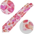 thumbnail image 7 of GZHJMY Valentine's Day Watercolor Heart Table Runner Seasonal Table Cloth Runner for Kitchen Dining Table Wedding Party Holiday Coffee Dining Home Decor 13 x 70 Inches, 7 of 7