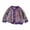 Purple, variant on 1-10Y Girls Printed Long Sleeve Warm Hoodless Jacket, Loose Fashion Windproof Outerwear for Fall Winter Medium Little Girls Daily Coat Black 7-8 Years