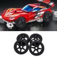 thumbnail image 3 of 4 Pcs Pneus de Course RC Rally 17mm, Pneus en Plastique à la Mode Jantes de Remplacement, 3 of 7