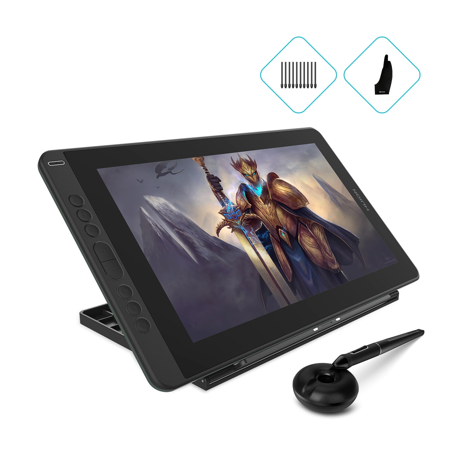 Huion KAMVAS 13 Graphics Drawing Pen Display Drawing Tablet Monitor+Stand  Purple