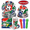 Style 2 (Serves 24), variant on Kabuer Soccer Party Supplies Set, Sports Theme Decor, Disposable Tableware Plates Napkins Cups Forks, Serves 20 (Style 1)
