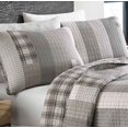 thumbnail image 2 of Eddie Bauer Home | Fairview Collection | 100% Cotton Reversible & Lightweight Quilt with Matching Sham, Pre-Washed For Extra Comfort, Twin, Grey, 2 of 2