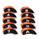 thumbnail image 2 of Golf Iron Head Covers for Club Use 10Pcs Neoprene Protective Set, 2 of 4