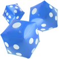 thumbnail image 1 of Pack de 3 dados inflables gigantes Blulu, 51 cm, color azul, 1 of 6