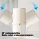 thumbnail image 5 of Large Room Humidifier | Cool & Warm Mist Ultrasonic Spray | Quiet Adjustable Mist | Top Fill | ABS Material | 280mL Water Tank | 9.7x9.7x19.5cm | Beige or White | Home & Office, 5 of 9