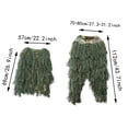 thumbnail image 4 of Trajes Ghillie de Camuflaje Sunnimix Chaqueta y Pantalones para Caza Tiro Verde, 4 of 8