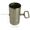 thumbnail image 3 of KONTONTY Tuyau de Poêle en Acier Inoxydable Cheminée Extérieure pour Barbecue 1 Paquet, 3 of 8