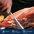 thumbnail image 3 of Japan 11.5 Inch Hand Ford Slicing Knife for Meats, Ribs, Roasts - Brisket Carving BBQ and Chrisas Gifts, 3 of 4
