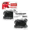 thumbnail image 5 of Annie Rubber Band Hair Ties, 300 Count 14mm Elastic Ponytail Holders, Black, 5 of 6