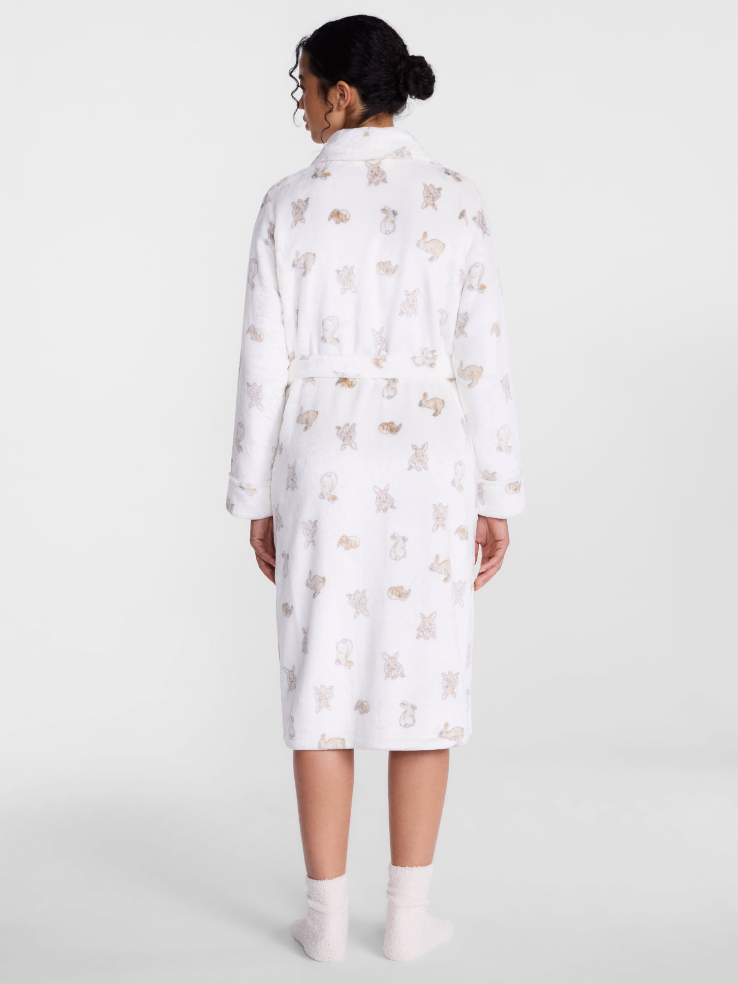 Joyspun Women's Plush Robe, Sizes S-3X