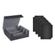 thumbnail image 4 of Caja para baraja de cartas coleccionables, almacenamiento de cartas de juego, exhibición resistente, coleccionable fuerte con 4 Negro Gris, 4 of 9