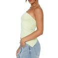 thumbnail image 4 of Women Sexy One Shoulder Crop Top Sleeveless Backless Slim Fit Tank Top Summer Going Out Cami Top Shirt, 4 of 6