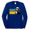 thumbnail image 2 of Support Ukrainian Flag Zelensky RESIST Mens Long Sleeve Shirt, Royal, 3X-Large, 2 of 4