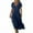 Navy, variant on QLEICOM Summer Dresses for Women 2025, Plus Size Boho Maxi Dresses, V-neck Short Sleeve Cotton Linen Dress, Long Beach Sundress Travel Vacation Outfits (S-5XL)