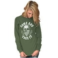 thumbnail image 4 of Defend Freedom Liberty Flag Skull Long Sleeve TShirt Men Women Brisco Brands L, 4 of 6