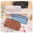thumbnail image 6 of Moocorvic High Capacity Mesh Pencil Bag Supplies Mesh Pouch Clear Pencil Case Stationery Pouch Zipper, Portable Office Supplies with Easy Grip Handle Travel Accessories,, 6 of 7
