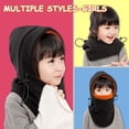 thumbnail image 7 of 2WIN2BUY Balaclava Ski Mask for Boys Girls,Adjustable Thick Warm Windproof Winter Hats,Soft Fleece Hat with Mask & Neck Warmer,Blue, 7 of 7