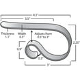 thumbnail image 3 of The Original MantleClip Stocking Holder - 4 Pack (Prismatic Gold), 3 of 5