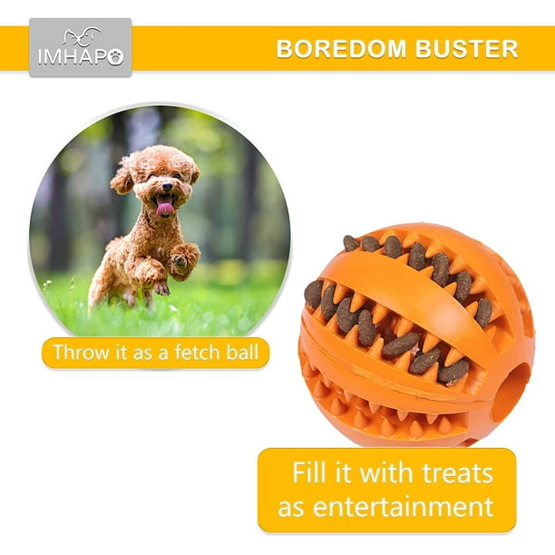 Dog Food Ball Interactive Spill Treat Dispensing Toy Bowl Feeder Boredom  Breaker