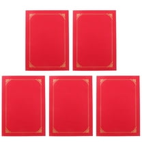 WASHWEPE Paper Certificate Holders Red 5Pack 12.1x9in