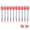 Pink, variant on M Buder 10pcs Silicone Lip Brush Set with Anti-lost Covers Small Makeup Applicator for Lipstick Lip Gloss Balm (1.96 inches / 5 cm) White
