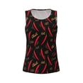 thumbnail image 6 of Sigee Hot Chili for Women's Workout Tank Top,Running Tank Tops,Sleeveless Gym ClothesSmall, 6 of 8