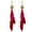 Wine, variant on Feather Earrings for Women Bohemian Fringe Tassel Long Drop Dangle Earrings Set with Design for Women