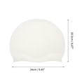 thumbnail image 4 of Gorro de natación de silicona impermeable con puntos en relieve, 1 pieza, blanco, 4 of 5