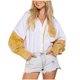 thumbnail image 1 of Moda mujer estampado Casual manga larga Turndown Collar botón camisa Tops Fridja  fjkfkj7767, 1 of 9