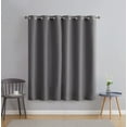 thumbnail image 7 of Serta So Dark 100% Blackout Gray Grommet Top Curtain Panel Pair, 37" x 63", 7 of 7
