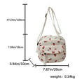 thumbnail image 2 of Yucurem Cute Strawberry Shoulder Bag Corduroy Trendy Crossbody Bag For Women (White) Fashion shoulder bag (A), 2 of 10